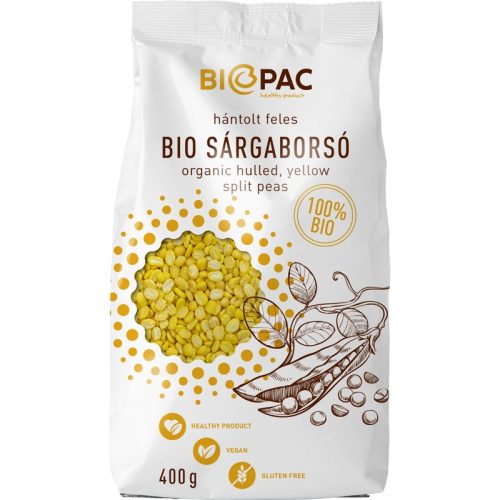 Sárgaborsó, bio, BioPac (400g/cs) - 2024/03/21.