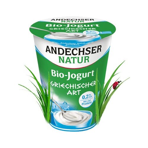 Görög joghurt, natur, bio, Andechser (400g) 