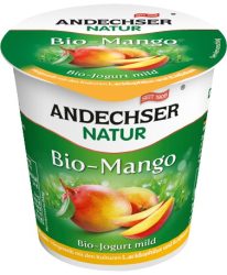 Gyümölcsjoghurt, mangós, bio, Andechser (150g) - 2022/12/11.