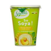 Szója joghurt Bifidussal, mangó-barack, bio, Sojade (400g)