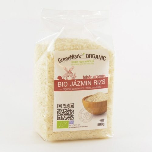 Jázmin rizs, fehér, bio, Greenmark (500g) - 2025/03/31.