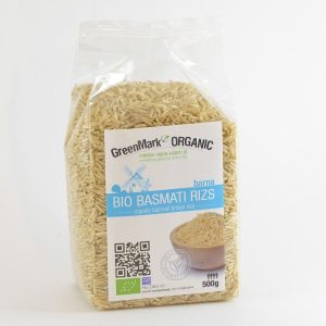 Basmati rizs, barna, bio, Greenmark (500 g) - 2025/06/30.