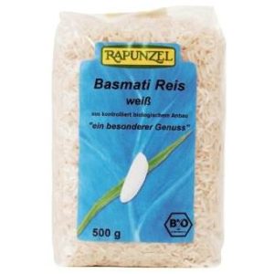 Basmati rizs, fehér, Himalaya, bio, Rapunzel (500 g)