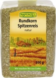 Kerekszemű rizs, natur, bio, Rapunzel (500 g)
