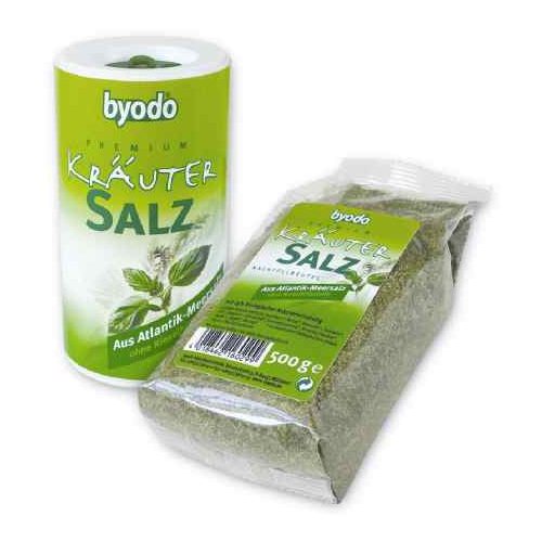 Fűszeres atlanti tengeri só utántöltő, bio, Byodo (500 g)