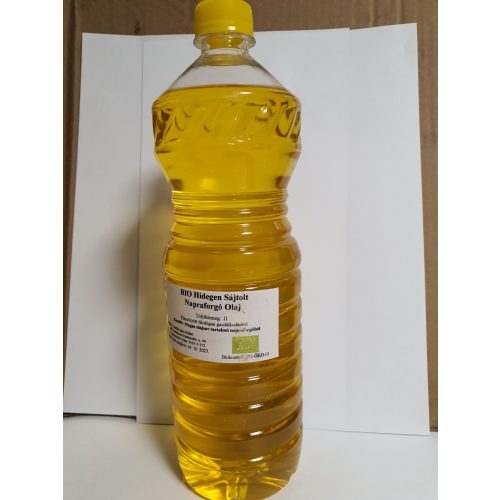 Napraforgó olaj, hidegen sajtolt, bio, Erdődi Biogazdaság (1000ml)