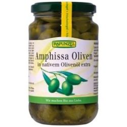   Amphissa zöld olivabogyó lében, magozott, bio, Rapunzel (315ml) 