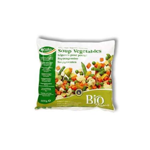 Zöldségleves mix, fagyasztott, bio, Ardo (600g)