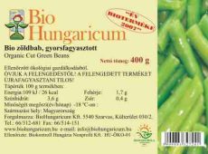 Zöldbab, vágott, fagyasztott, bio, BioHungaricum (400g)