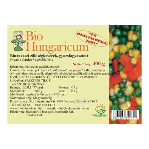 Tavaszi zöldségkeverék, fagyasztott, bio, BioHungaricum (400g) - 2023/09/30.