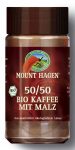   Instant kávé, fele-fele, Fair Trade, bio, Mount Hagen (100g) (babkávé malátával)