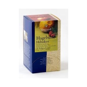 Csipkebogyó hibiszkusz tea, adagoló dobozos, bio, Sonnentor (54g)
