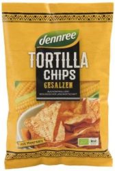 Tortilla chips, natúr, bio, Dennree (125g) - 2022/06/18.