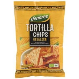 Tortilla chips, natúr, bio, Dennree (125g) - 2024/07/05.