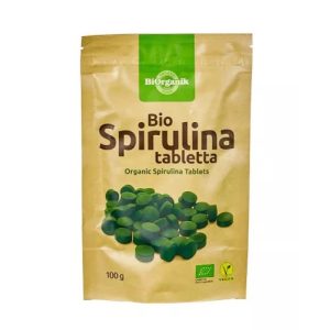 Spirulina alga tabletta, bio, Biorganik (100g)
