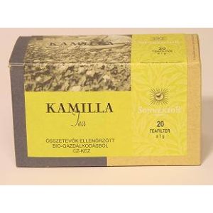 Kamilla tea, filteres, adagoló dobozos, bio, Sonnentor (20 db)