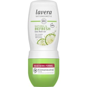 Golyós dezodor, Natural&Refresh, bio lime- mal, unisex, Lavera (50ml)